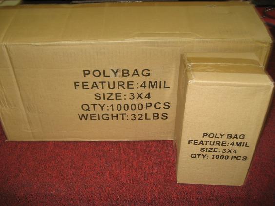 (image for) 3x4 4mil clear flat poly bag (1000pcs)