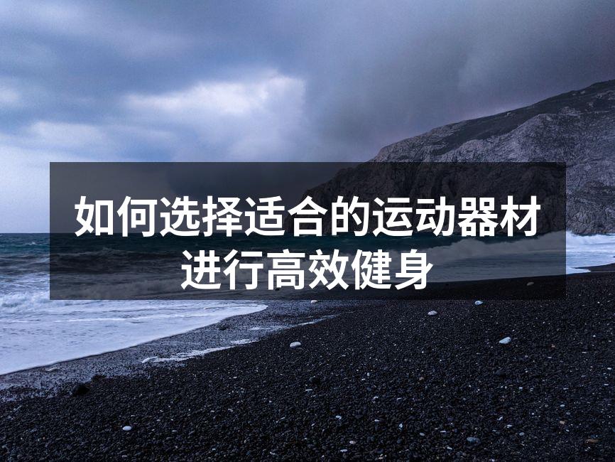 不同类型的运动器材一览